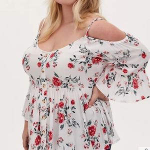Torrid Cold Shoulder Top